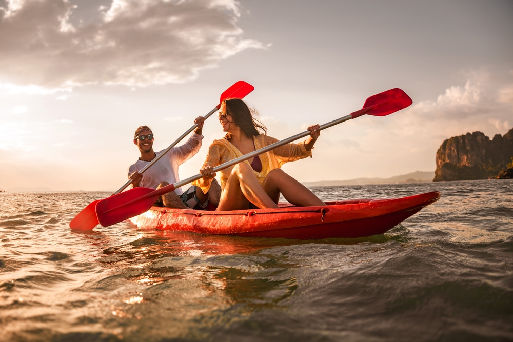 <h5>Welcome</h5>

<h2>Paddle Through Paradise</h2>

<p>Experience the serene beauty of El Nido from a unique perspective as you paddle through paradise on one of our guided kayaking tours. With towering limestone cliffs, crystal-clear waters, and hidden lagoons just waiting to be explored, kayaking is the perfect way to immerse yourself in the natural wonders of this breathtaking destination.</p>

<p>Glide through tranquil lagoons and secluded coves that can only be accessed by kayak, allowing you to discover the untouched beauty of El Nido at your own pace. Whether you’re an experienced paddler or a first-timer, our kayaking adventures are designed to suit all skill levels, providing you with a peaceful yet exhilarating experience.</p>

<p>As you navigate through the calm waters, enjoy the stunning surroundings, spot vibrant marine life beneath your kayak, and listen to the sounds of nature echoing off the cliffs. Our expert guides are on hand to ensure your safety and share fascinating insights about the local environment and wildlife.</p>

<p>Discover the true essence of El Nido as you paddle through paradise, making memories that will last a lifetime. Join us for an unforgettable kayaking adventure with El Nido Expedition Tour!</p>
