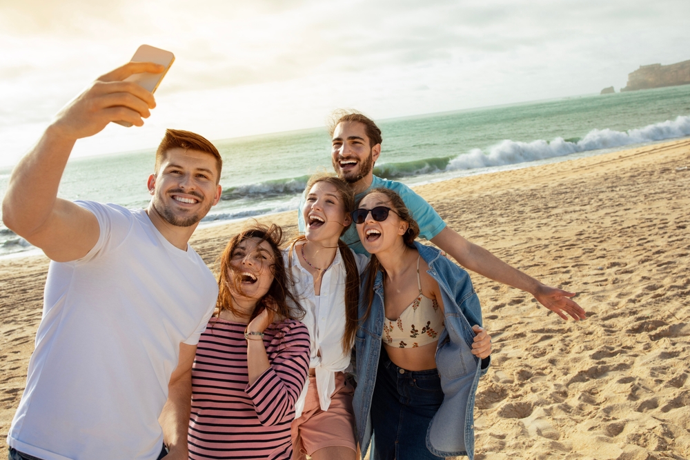 Selfie on the beach